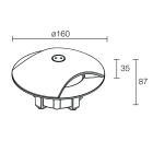 L&L LUCE E LIGHT - RONDO3.2 5W 230VAC 3000K RAD ANTR RD32105AH