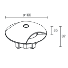 L&L LUCE E LIGHT - RONDO3.2 5W 230VAC 3000K RAD ANTR