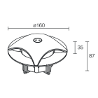 L&L LUCE E LIGHT - RONDO3.4 8W 230VAC 3000K RAD MICROSAB RD34105AI