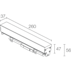 L&L LUCE E LIGHT - RIO2.0 5W 24VDC 2800K DIF 260MM RE20005DB
