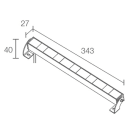L&L LUCE E LIGHT - SNACK1.0 9W 24VDC 3000K 10 ALL 343MM