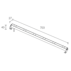 L&L LUCE E LIGHT - SNACK2.3 22W 24VDC 3000K WW ALL 1423MM