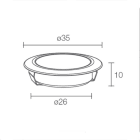 L&L LUCE E LIGHT - SIMPLY1.0 1W 250MA 5000K DIF CROM SM10110DC