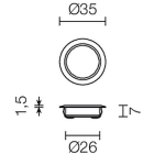 L&L LUCE E LIGHT - SIMPLY1.0 1W 250MA BLU DIF CROM SM10111DC