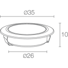 L&L LUCE E LIGHT - SIMPLY1.0 1W 250MA 4000K DIF CROM SM10119DC