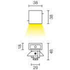 L&L LUCE E LIGHT - STEP OUTSIDE2.0 2W 500MA 3000K DIF BIA SP20125DAE