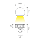 L&L LUCE E LIGHT - STEP OUTSIDE2.1 2W 500MA 5000K DIF BIA SP21120DAE