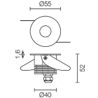 L&L LUCE E LIGHT - STEP OUTSIDE5.2 2W 500MA 3000K ASS BIA SP52125AAE