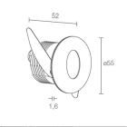 L&L LUCE E LIGHT - STEP OUTSIDE5.2 2W 500MA 2700K ASS BIA