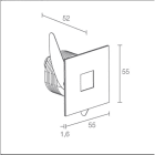 L&L LUCE E LIGHT - STEP OUTSIDE6.1 2W 500MA 2700K ASS BIA SP6112FAAE