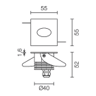 L&L LUCE E LIGHT - STEP OUTSIDE6.2 2W 500MA BLU ASS BIA SP62121AAE