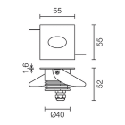 L&L LUCE E LIGHT - STEP OUTSIDE6.2 2W 500MA 3000K ASS BIA