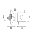 L&L LUCE E LIGHT - STEP OUTSIDE6.2 2W 500MA 4000K ASS BIA