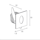 L&L LUCE E LIGHT - STEP OUTSIDE6.2 2W 500MA 4000K ASS SAT SP62129AAS