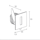 L&L LUCE E LIGHT - STEP OUTSIDE6.3 2W 500MA 4000K ASS SAT SP63129AAS