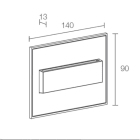 L&L LUCE E LIGHT - STEP OUTSIDE8.0 3.5W 24VDC 3000K GRI SP80005AF