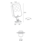 L&L LUCE E LIGHT - SIRI2.0 16W 230VAC 3000K 12 GRI