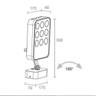 L&L LUCE E LIGHT - SIRI3.1 23W 230VAC 3000K 40 GRI SR31105LF