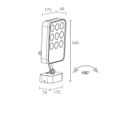 L&L LUCE E LIGHT - SIRI3.1 23W 230VAC 3000K 12 ANTR 10V SR31105SHR