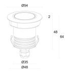 L&L LUCE E LIGHT - SMOOTHY1.6 24VDC 3.5W 30K 48 INOX