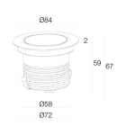 L&L LUCE E LIGHT - SMOOTHY2.4 HC 5W 24VDC 30K 17 INOX SY240115SI
