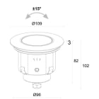 L&L LUCE E LIGHT - SMOOTHY 5.6 7W 700MA RGB 45 INOX SY56326LI