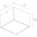 L&L LUCE E LIGHT - TAK1.0 18W 230VAC 4000K DIF GRI TA10119DF