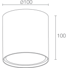 L&L LUCE E LIGHT - TEKO7.1 9W 230VAC 3000K DIF BIA