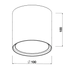L&L LUCE E LIGHT - TEKO7.1 9W 230VAC 4000K DIF BIA TK71109DB
