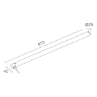 L&L LUCE E LIGHT - TREVI1.0 10W 24VDC 3000K DIF 613MM TR10005DA