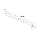 L&L LUCE E LIGHT - TREVI1.2 32W 24VDC 3000K DIF 1803MM