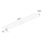 L&L LUCE E LIGHT - TREVI1.2 32W 24VDC 4000K DIF 1803MM