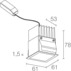 L&L LUCE E LIGHT - TURIS1.0 5.5W 230VAC 27K D GRI