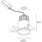 L&L LUCE E LIGHT - TURIS1.3 5.5W 230VAC 30K D BIA