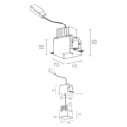 L&L LUCE E LIGHT - TURIS2.0 11W 230VAC 3000K DIF BIA TF