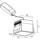 L&L LUCE E LIGHT - TURIS3.0 15W 230VAC 3000K DIF B D/P TU30105DBD