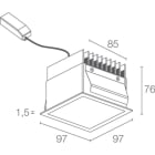 L&L LUCE E LIGHT - TURIS3.0 15W 230VAC 4000K DIF G