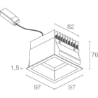 L&L LUCE E LIGHT - TURIS3.2 11W 230VAC 30K D NERO TU32115DN
