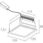 L&L LUCE E LIGHT - TURIS5.0  15W 230VAC 27K D BIA TU5011FDB