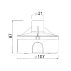 L&L LUCE E LIGHT - CASSAFORMA D107X87 BRIGHT1 WC0202