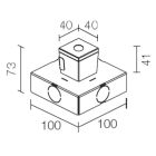 L&L LUCE E LIGHT - CASSAFORMA ICE LED1.0 WC0410