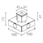 L&L LUCE E LIGHT - CASSAFORMA ICE LED1.0 WC0410