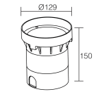 L&L LUCE E LIGHT - CASSAFORMA D129X150 WC0601