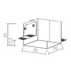 L&L LUCE E LIGHT - CASSAFORMA CARTONG TURIS2.0 WC3102