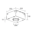 L&L LUCE E LIGHT - CASSAFORMA MURATURA TURIS3.1 WC3106
