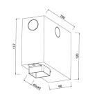 L&L LUCE E LIGHT - CASSAFORMA MURATURA TURIS MINI1.0 WC3107