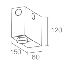 L&L LUCE E LIGHT - CASSAFORMA MURATURA TURIS MINI1.1 WC3108