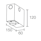 L&L LUCE E LIGHT - CASSAFORMA MURATURA TURIS MINI1.1
