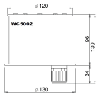 L&L LUCE E LIGHT - CASSAFORMA D130X96 BRIGHT2.0 316L INOX WC5002