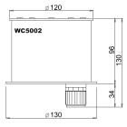 L&L LUCE E LIGHT - CASSAFORMA D130X96 BRIGHT2.0 316L INOX WC5002